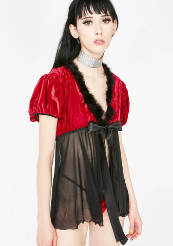 Naughty List Velvet Set