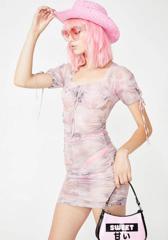 Guenetta Mesh Bodycon Dress