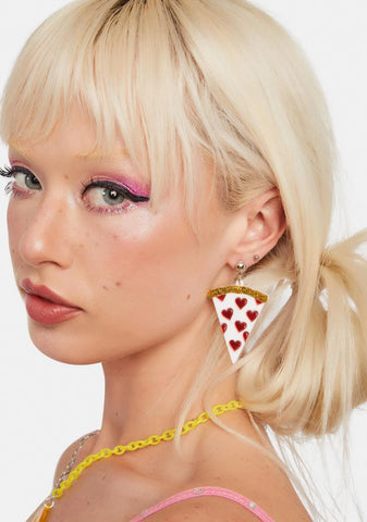 Can't Be Topped Pizza Slice Earrings