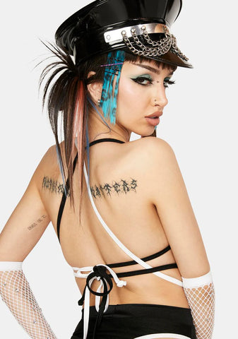 Butterfly Kisses Two-Tone Wrap Top