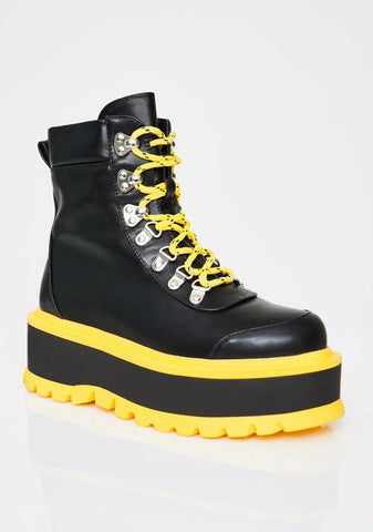 Caution Hydra Matrix Platform Boots