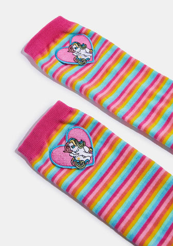 Magical World Striped Thigh Highs