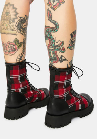 Hate To Love Combat Boots