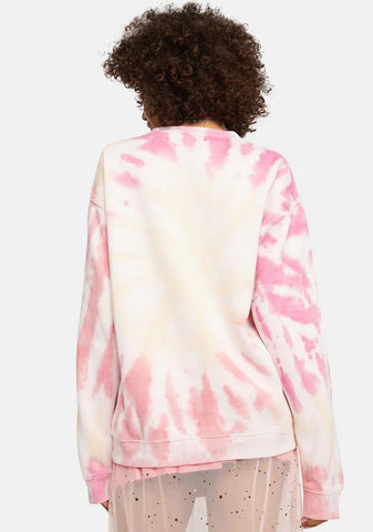 Sweet Heart Tie Dye Sweatshirt