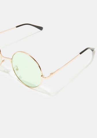 Busy Dreaming Circle Sunglasses