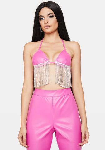 Sugar Shakin' It Vegan Leather Pants Set