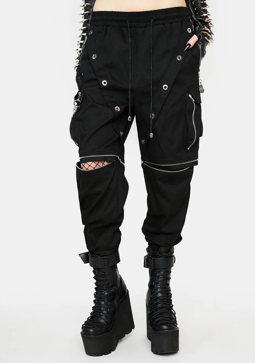 Two-Way Chain Punk Pants