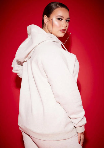 Plus Bad Bish Vibe Airbrushed Fleece Hoodie