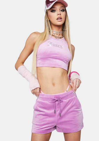 Big Bling Velour Shorts