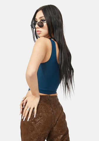 Royal Down For It Corset Top