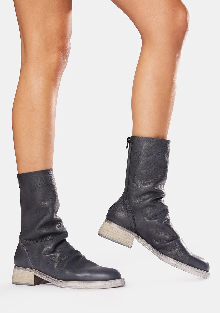 Sutton Tight Slouch Leather Boots