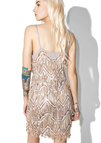 Zelda Fringe Mini Dress