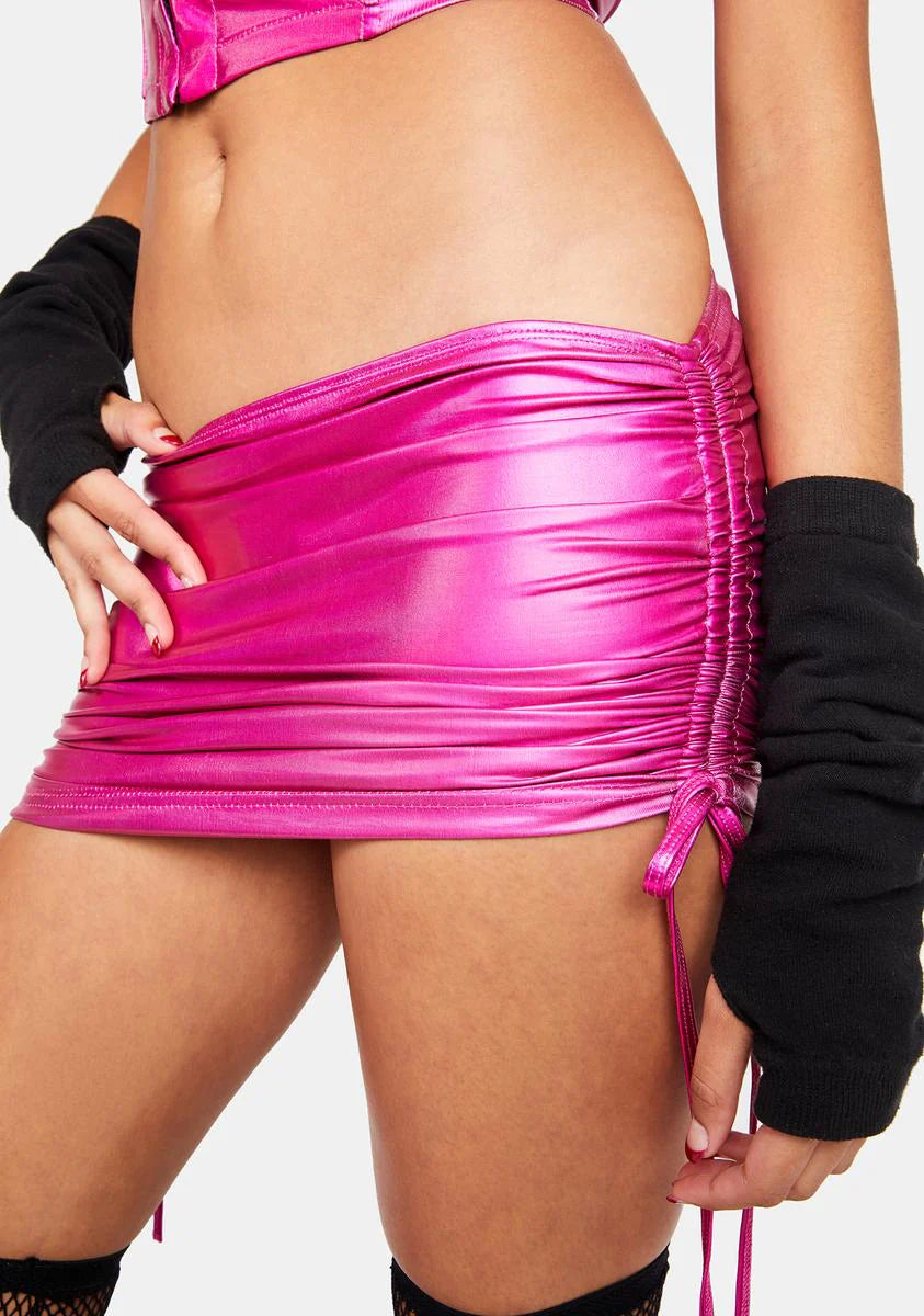 Candy Electric Daze Metallic Mini Skirt