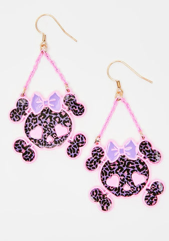 Doomed From The Start Skull Earrings