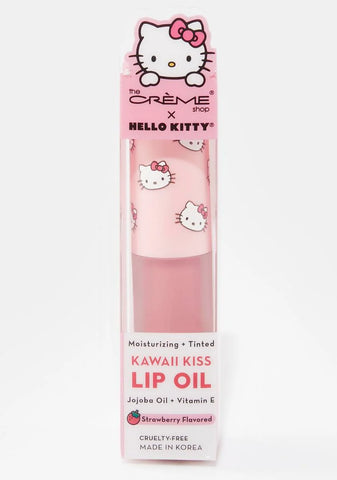 Hello Kitty Kawaii Kiss Strawberry Lip Oil