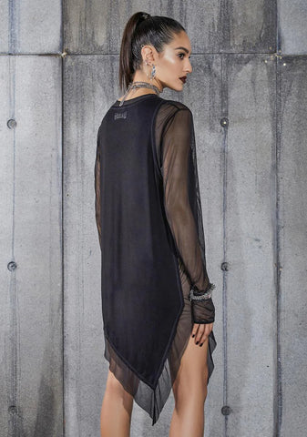 Snare Asymmetric Longline Mesh Top