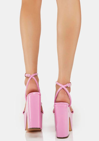 Pink Jicole Platform Heels