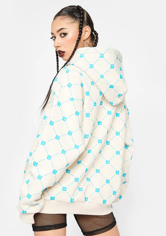 LH Monogram Beige Hoodie