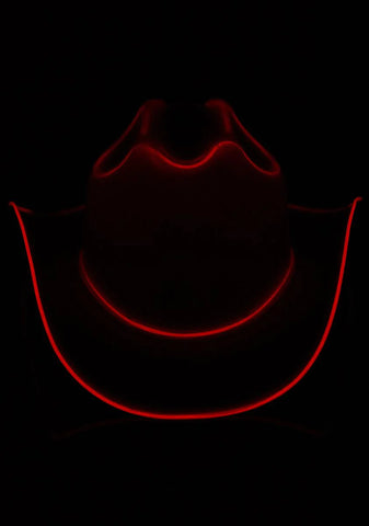 Squeeze Orange Light Up Cowboy Hat