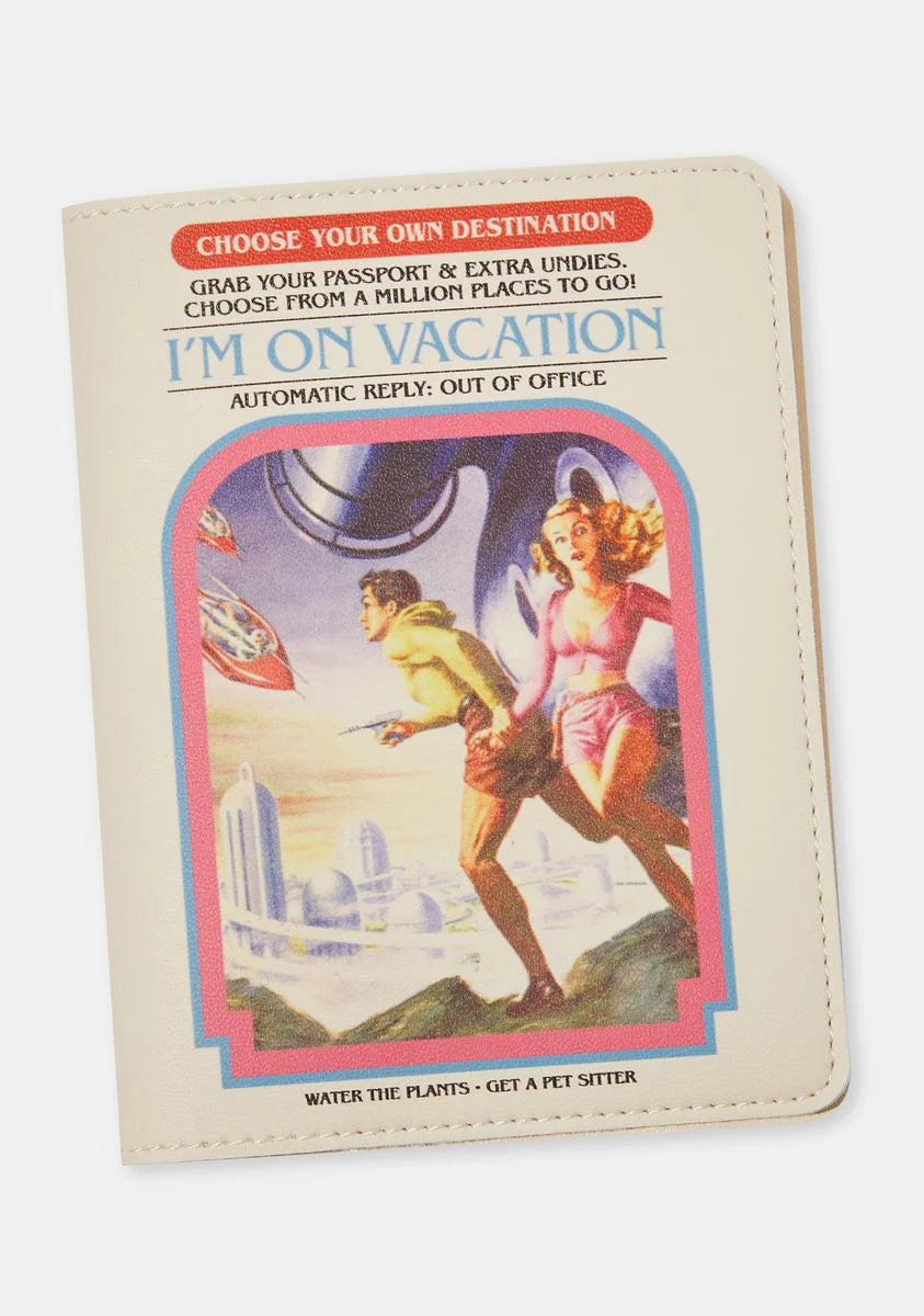 I'm On Vacation Passport Holder
