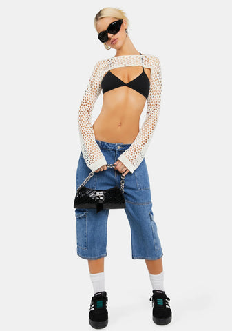 Crochet Shrug Sleeve Top