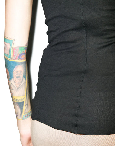 Jen Ribbed Tank Top - White