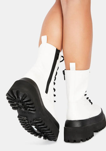 Quantum Leap Platform Combat Boots