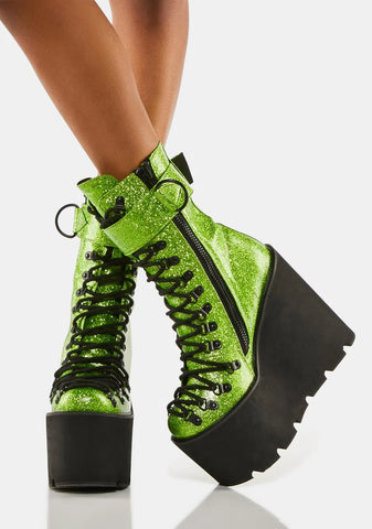 Acid Glitter Traitor Boots