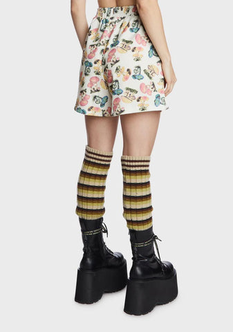Mushroom Velour Shorts
