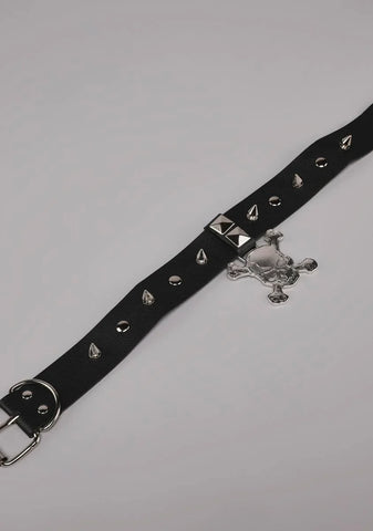Death Blooms Spiked Choker