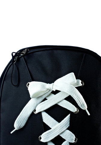 Crossed Wires Lace-Up Backpack