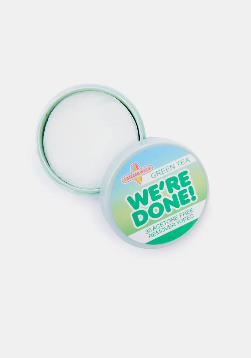 We’re Done! Green Tea Remover Wipes