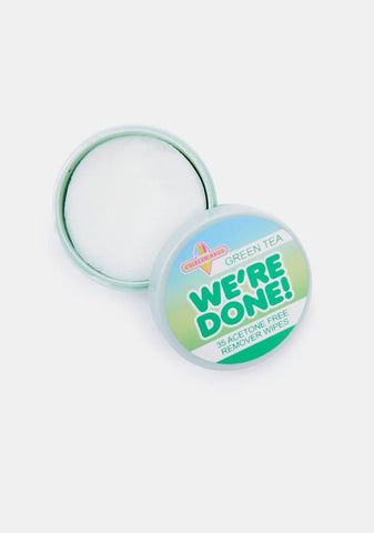 We’re Done! Green Tea Remover Wipes