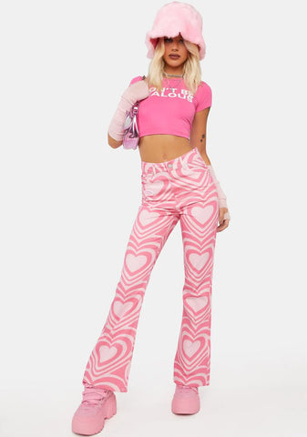 Love Wins Flared Denim Jeans