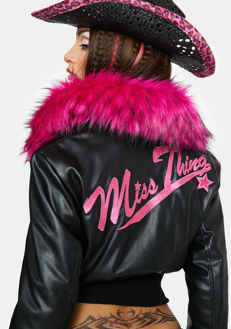 Too Rude For U Faux Fur Jacket