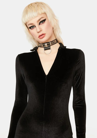 How Dare You V Neck Catsuit