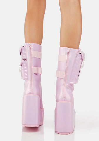 Pink Pearl Dune Desert Boots