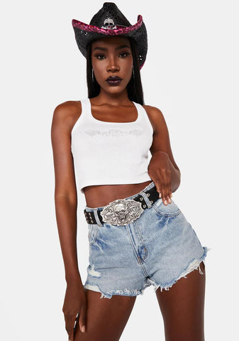 Sylvie Blue Dusters Shorts