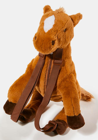 Horse Play Plush Backpack