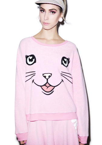 Happy Cat Oversized Sweatshirt