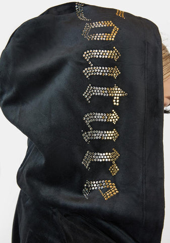 Liquorice Bling Velour Jumpsuit