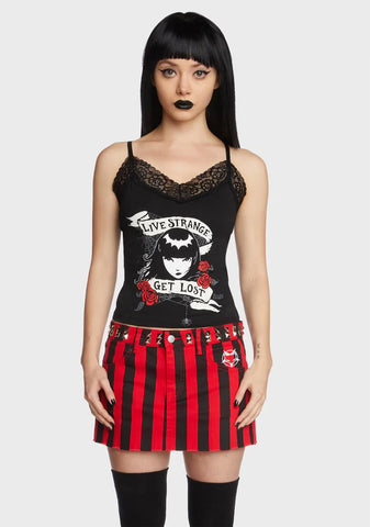 Lost Misfit Graphic Tank Top