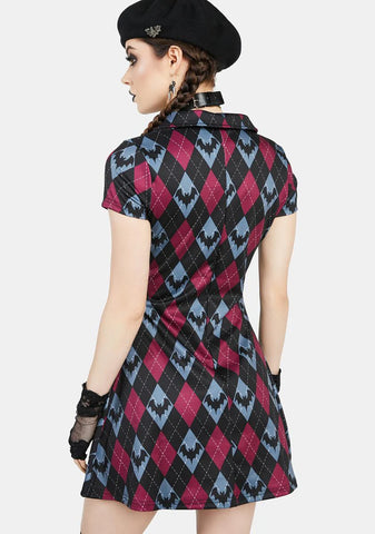 Bat To School Mini Dress