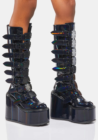 Swing-815 Platform Knee High Boots