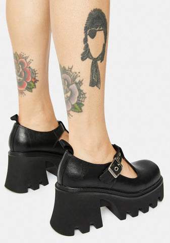 T-Strap Platform Mary Janes