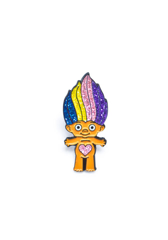 Sparkles The Troll Enamel Pin