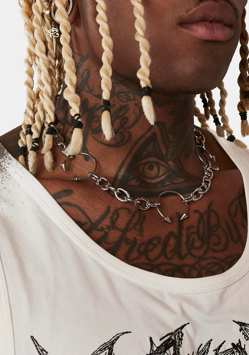 Distortion Devil Horns Chain Choker