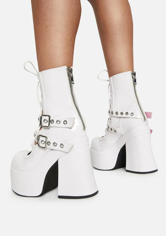 Stay With Me Strapped Buckle Booties