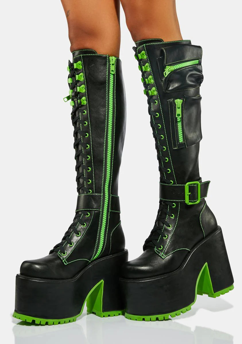 Toxic Obsidian Pocket 2.0 Platform Boots