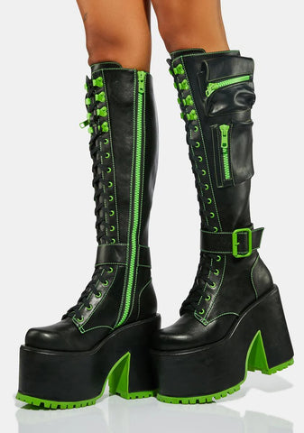 Toxic Obsidian Pocket 2.0 Platform Boots